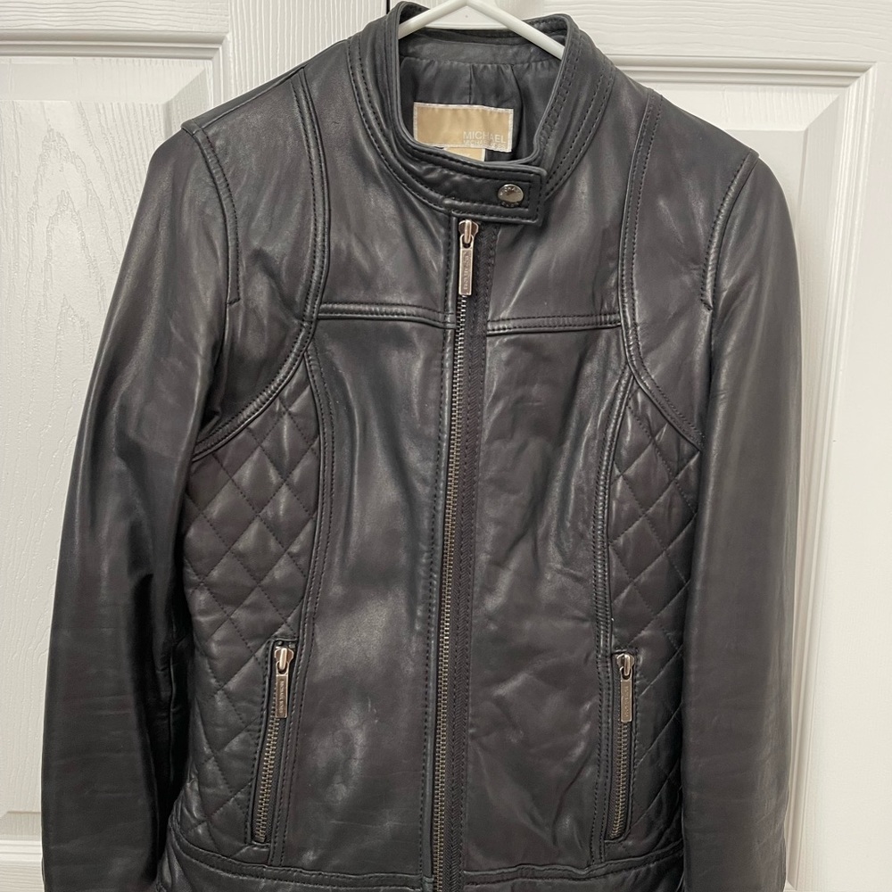 Michael Kors leather jacket - XS